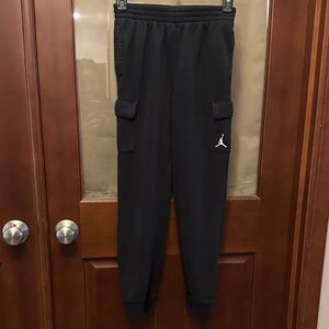 Jordan Black Cargo Sweatpants for Kids